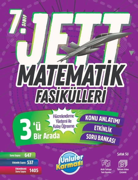 ÜNLÜLER KARMASI 7.SINIF JETT MATEMATİK FASİKÜLLERİ KONU ANLATIM ETKİNLİK SORU BANKASI ürün görseli