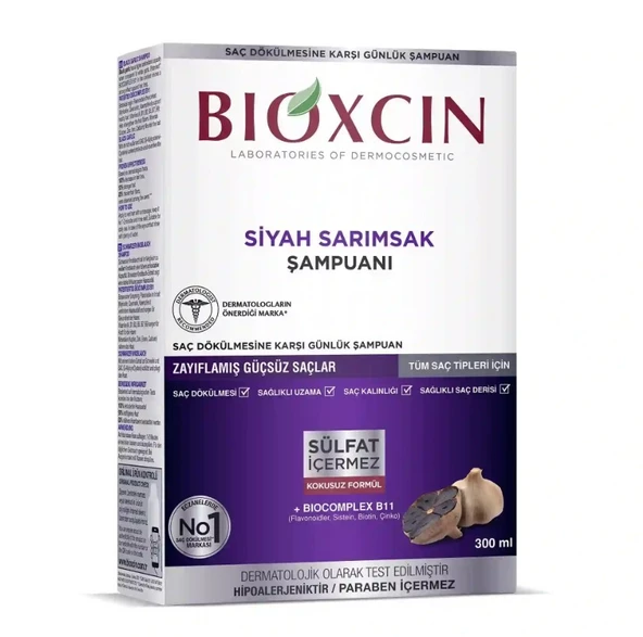Bioxcin Siyah Sarımsak Şampuanı 300 ml
