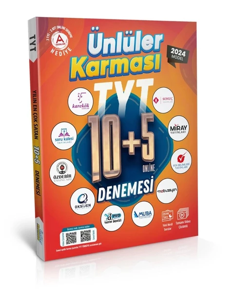 ÜNLÜLER KARMASI 2024 TYT 10 YAYIN 15 KARMA DENEME