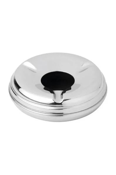 10 Adet Yuvarlak Model Havuzlu Paslanmaz Çelik Küllük 10CM - Resim 2