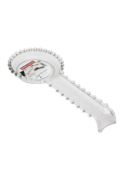 2 Adet Kristal Boncuklu Plastik Kirli Kaşıklık Altlığı Kepçe Ve Kaşık Altı Kaşık Nihalesi 28CM - 2