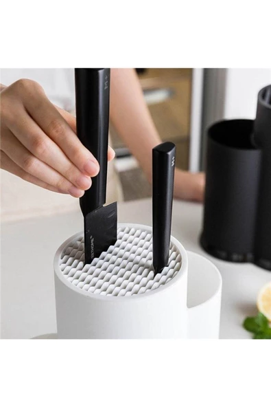 Beyaz Çok Amaçlı Dik Kaşıklık Çatal Kaşık Organizeri Düzenleyici - Resim 2