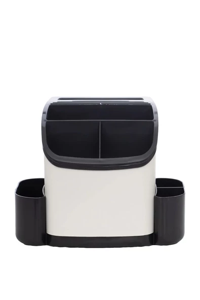 Tezgah Üstü Dik Süngerlikli Kaşıklık Bıçaklık Çok Amaçlı Mutfak Organizeri Düzenleyici Standı - Resim 3