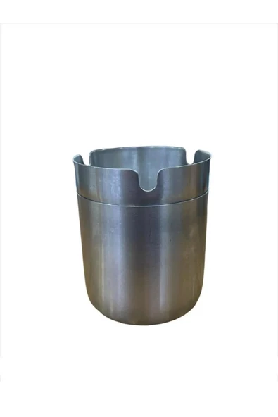 Yuvarlak Model Paslanmaz Çelik Kokusuz Küllük 8cm
