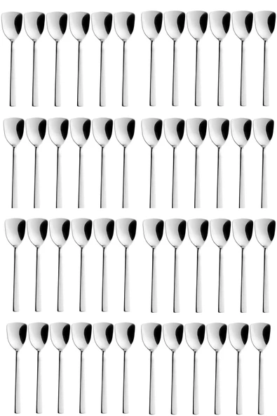 72 Adet Lüx Paslanmaz Çelik Dondurma Helva Tatlı Çay Kaşığı 15cm