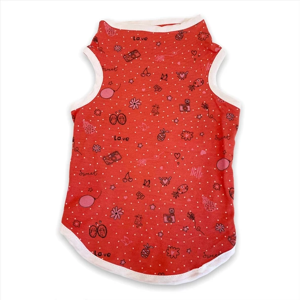 Red World Atlet by Kemique Kedi Kıyafeti Kedi Elbise - 7