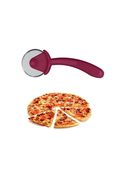 Silikon Hamur Açma Matı(40x50) + Hamur Spatulası + Pizza Hamur Kesme Aleti Seti - Resim 3