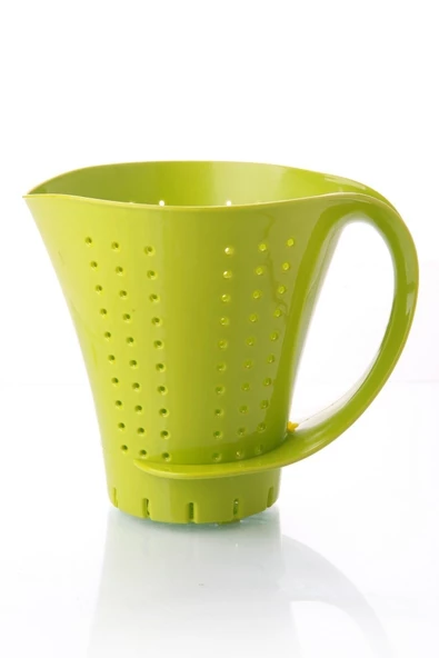 2 Adet Sürahi Şeklinde Pratik Ayaklı Ve Kulplu Pirinç Süzgeci - 3