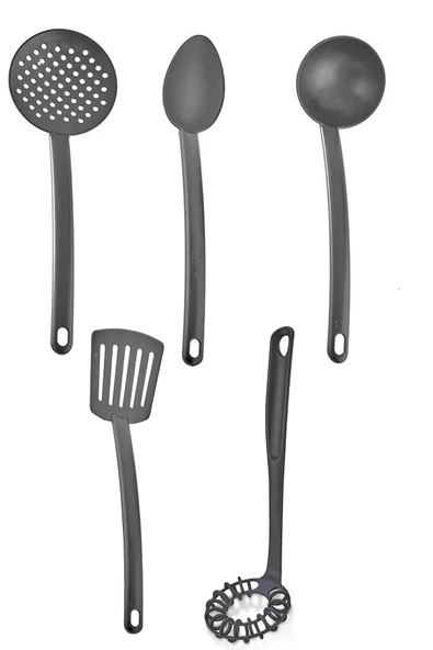 Pratik 5li Yanmaz Yapışmaz Teflon Servis Set 220 Derece Dayanıklı Kepçe Kevgir Spatula Kaşık Çırpıcı ürün görseli 1