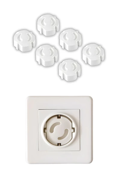 12 Adet Priz Kapağı Bebek ve Çocuk Güvenlik Koruma Piriz Kapatıcı Priz Koruyucu ürün görseli 1