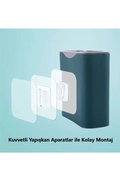 Silikon Banyo Tuvalet Klozet Fırçası Ve Tutucu Set - 3