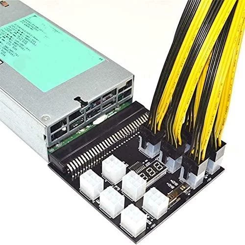 17 PORT Anakart Güç Çoklayıcı Led Ekran Voltmetre Göstergeli Güç Modülü Sunucu Kartı breakout port - 2