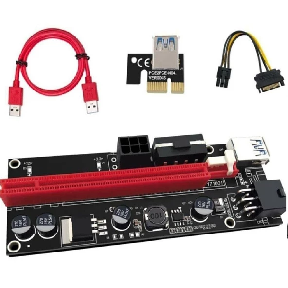 Riser Kart Ver 009s Pcı E 16x Yükseltici Kart RİSER VER009S Son Sürüm - 3