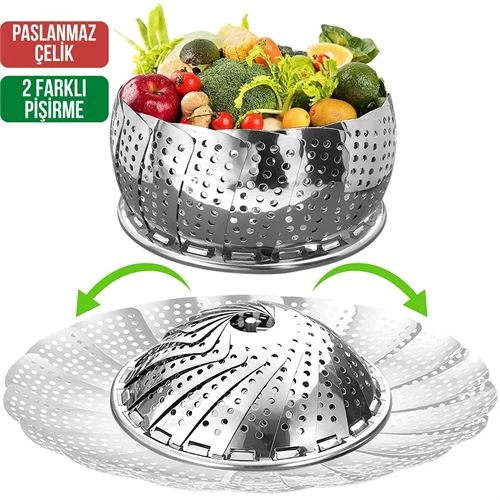 StyleDegree Metal Buharda Pişirme Haşlama Aparatı