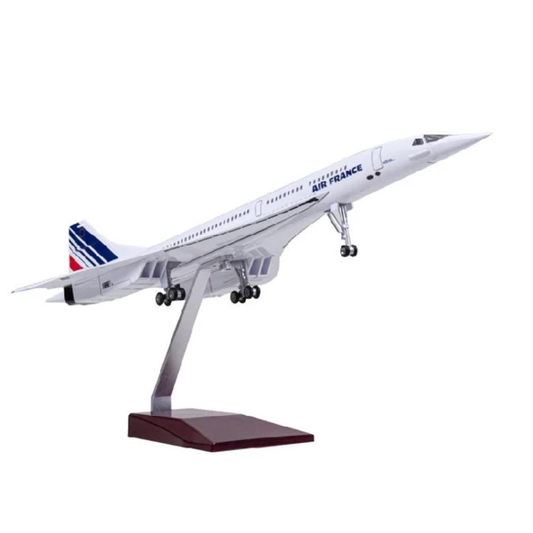 HEDİYELİK-MAKET UÇAKLAR-FRANCE CONCORDE-ÖLÇEK : 1:125 50 CM-JF.CONCORDE - 1