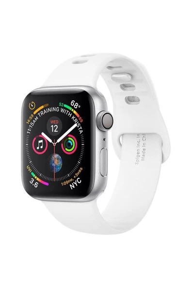 Spigen Apple Watch 41mm/40mm/38mm (Seri 9/8/SE2/7/6/SE/5/4/3/2/1) Kordon  Air Fit White - 061MP25407 - 2