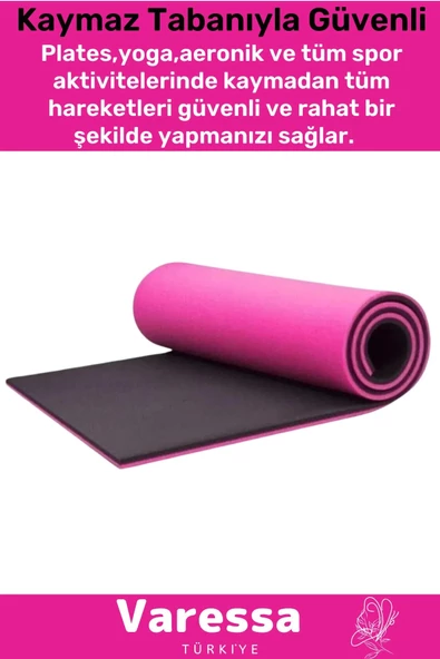 Premium Su Geçirmez Konforlu Taşıma Askılı Çift Taraflı Zemin Çadır Uyku Kamp Matı Yer Minderi 10mm - 3