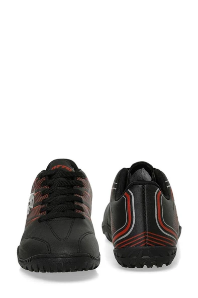 Lotto DERORY TF GR 4PR 101897322 Erkek Çocuk Halı Saha Krampon Siyah Kırmızı 36-40 - Resim 5