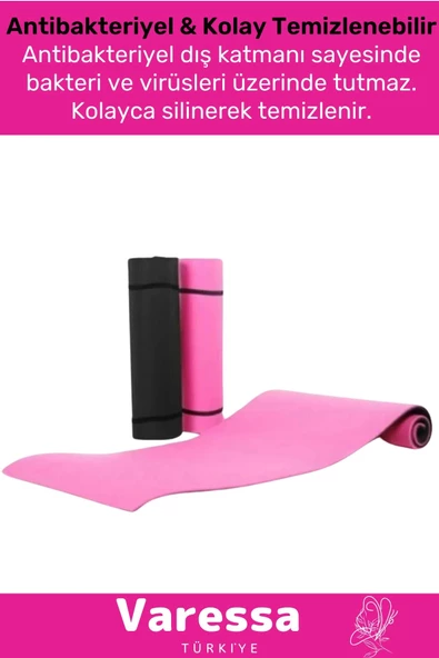 Premium Su Geçirmez Konforlu Taşıma Askılı Çift Taraflı Zemin Çadır Uyku Kamp Matı Yer Minderi 10mm - 6