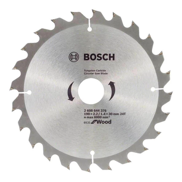 Bosch Eco for Wood Daire Testere Bıçağı 190*30 mm 24DE