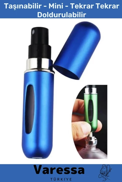 Deluxe Seri Doldurulabilir Parfüm Şişesi Cep Boy Kolay Taşınabilir Çanta İçi Mini 5 Ml 3 Adet - 2