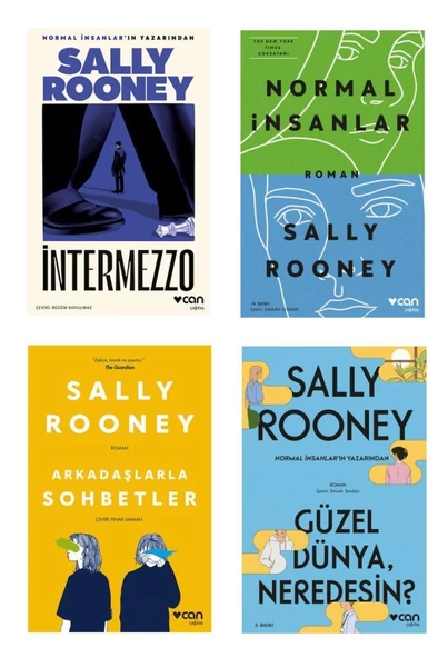 Sally Rooney Seti 4 Kitap (Arkadaşlarla Sohbetler + Normal İnsanlar + Güzel Dünya, Neredesin + İntermezzo)