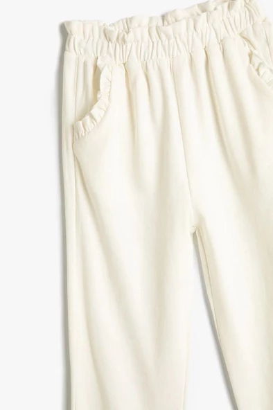 Koton Kız Bebek Jogger Eşofman Altı Beli Lastikli Pamuklu - 3