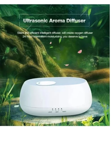 Aromatik Difüzör Oda Kokusu  Masa Üstü Hava Nemlendirici Gece Lambalı 500 Ml - 2
