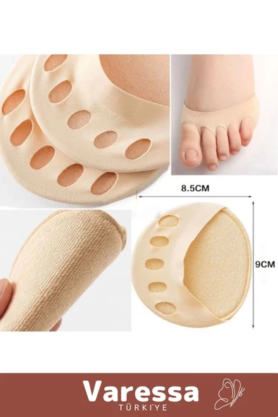 Premium Seri Teri Em İleri Kaymasını Engelle Yumuşak Pamuklu Kumaş Ayak Parmak Altı Desteği - 1 Çift ürün görseli 1