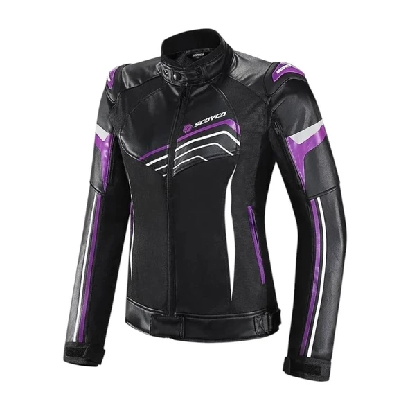 SCOYCO JK153W KORUMALI KADIN MOTOSİKLET MONTU MOR ürün görseli 1