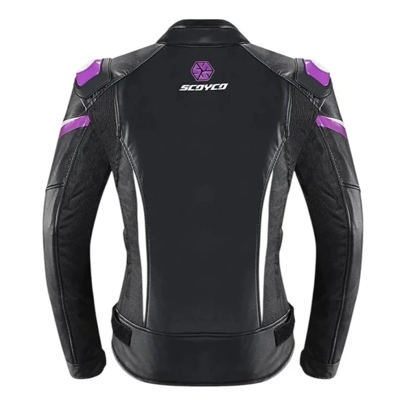 SCOYCO JK153W KORUMALI KADIN MOTOSİKLET MONTU MOR - Resim 2