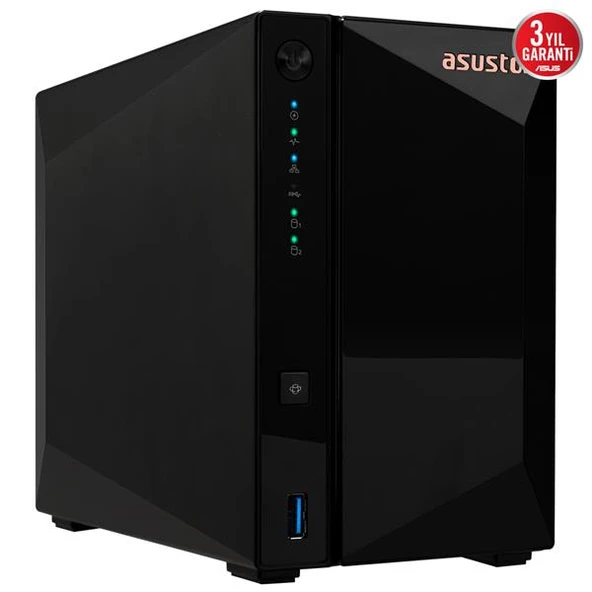 ASUSTOR AS3302T V2 2GB 2 BAY 2.5GB LAN DEPOLAMA ÜNİTESİ - 3