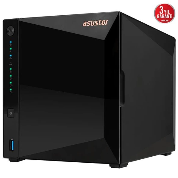 ASUSTOR AS3304T V2 2GB 4 BAY 2.5GB LAN DEPOLAMA ÜNİTESİ - 5
