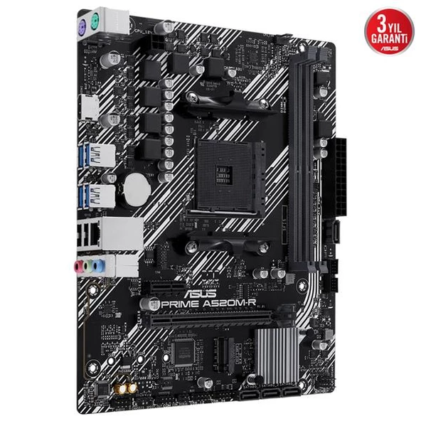 ASUS PRIME A520M-R 2xDDR4 HDMI 1xM2 AM4 ANAKART - 3