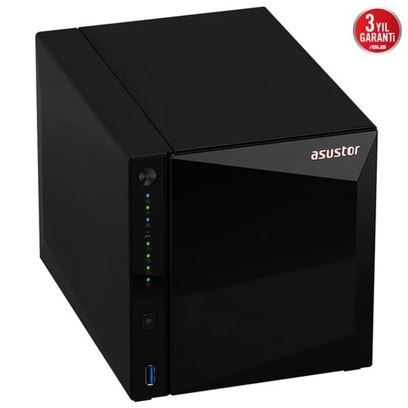 ASUSTOR AS3304T V2 2GB 4 BAY 2.5GB LAN DEPOLAMA ÜNİTESİ - 4