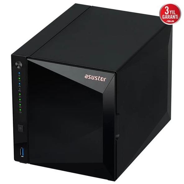 ASUSTOR AS3304T V2 2GB 4 BAY 2.5GB LAN DEPOLAMA ÜNİTESİ - 6