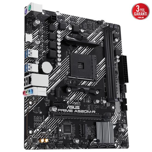 ASUS PRIME A520M-R 2xDDR4 HDMI 1xM2 AM4 ANAKART - 4