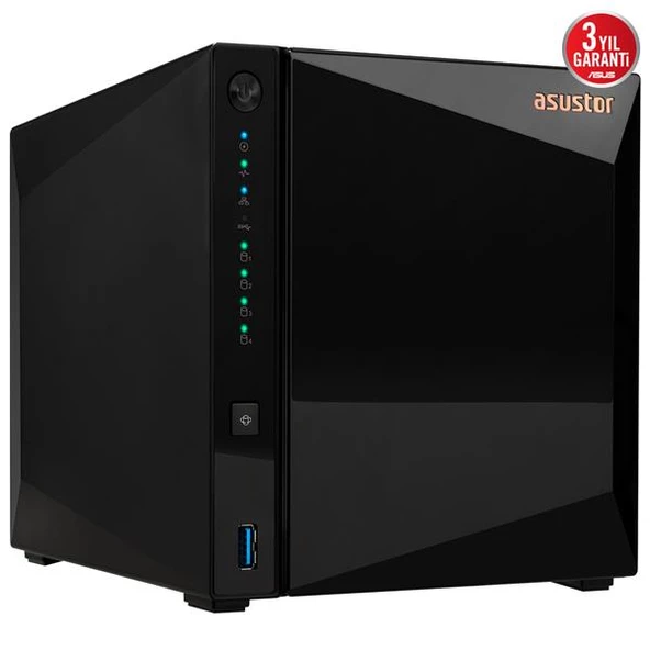 ASUSTOR AS3304T V2 2GB 4 BAY 2.5GB LAN DEPOLAMA ÜNİTESİ - 3