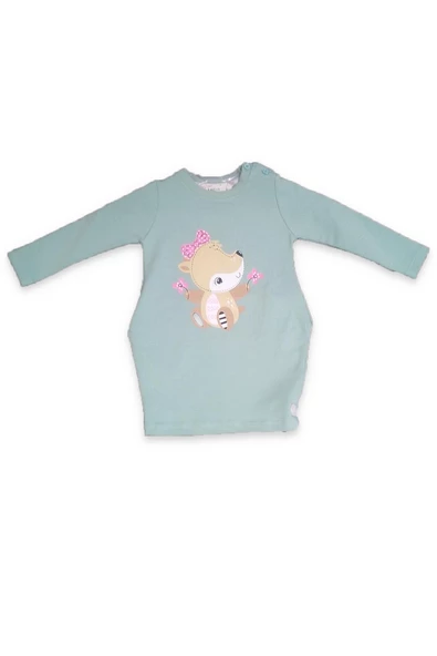 Kız Bebek Baskılı Elbise - 10