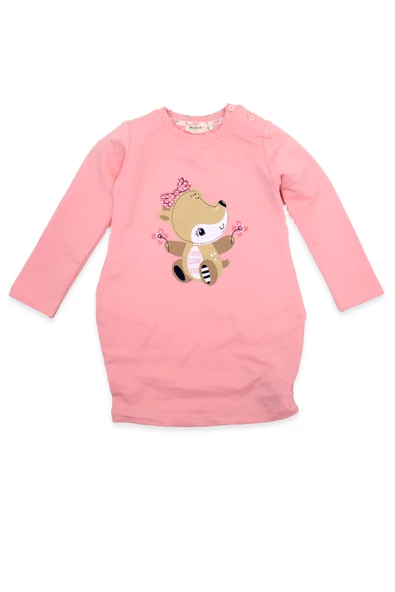 Kız Bebek Baskılı Elbise - 5