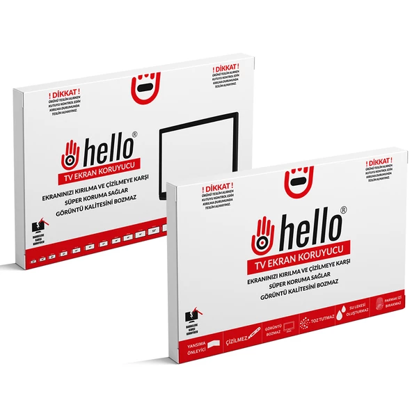 Ayt Hello 60 İnç 153 Ekran Lcd Led Tv Monitör Ekran Koruyucu Kırılmaz Cam - 3