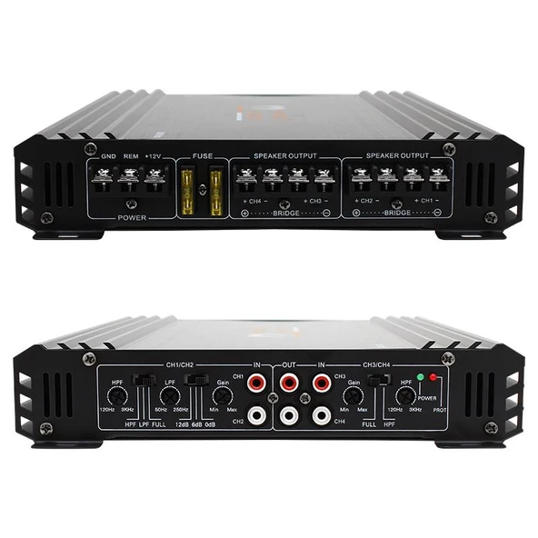 Ayt Magicvoice MG-3500 4 Kanal Max 3000 Watt Oto Anfi Araç Ses Sistemi Amfi 3000W - 5