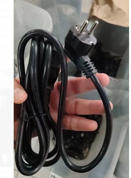 Ayt 3x1 Mm 2.5 Metre C7 Power Kablo Bilgisayar Monitör Elektirik Kablosu