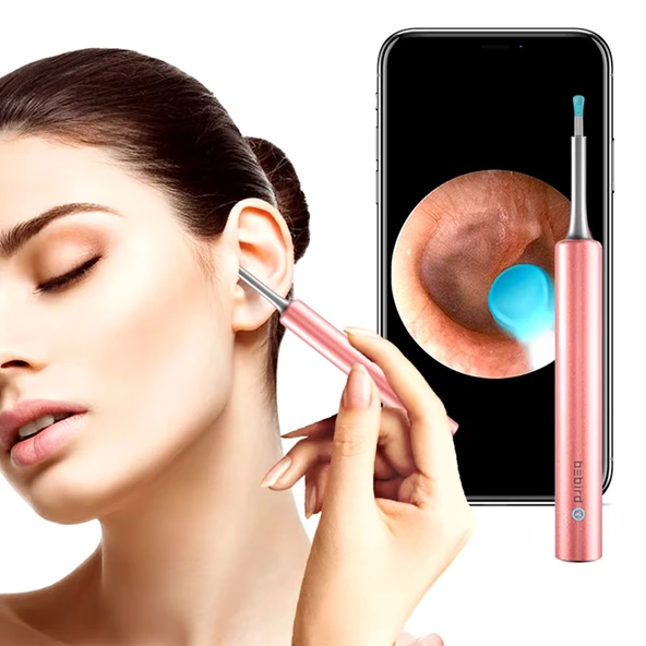 Ayt T5 5 MP Kamera 3.5mm Lens Şarjlı Wifi Görüntülü Kulak Temizleyici Beyaz Renk Endoskopik Kulak Temizleyici - 3