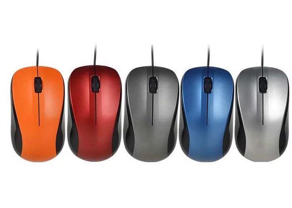 Everest SM-215 Usb Kırmızı 1200dpi Optik Mouse Kablolu  (Kablo Uzunluğu 110cm)