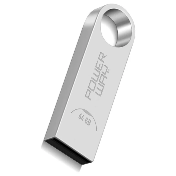Powerway 64 GB USB 2.0 Metal Mini Flash Bellek Hafıza Saklama Alanı - 5