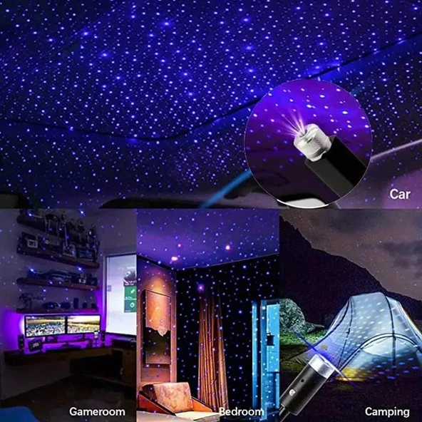 Ayt Powermaster Pm-19970 Araç İçi Dekoratif Led Işık Mavi Araç Oto Tavan Ambiyans Aydınlatma Led - 5