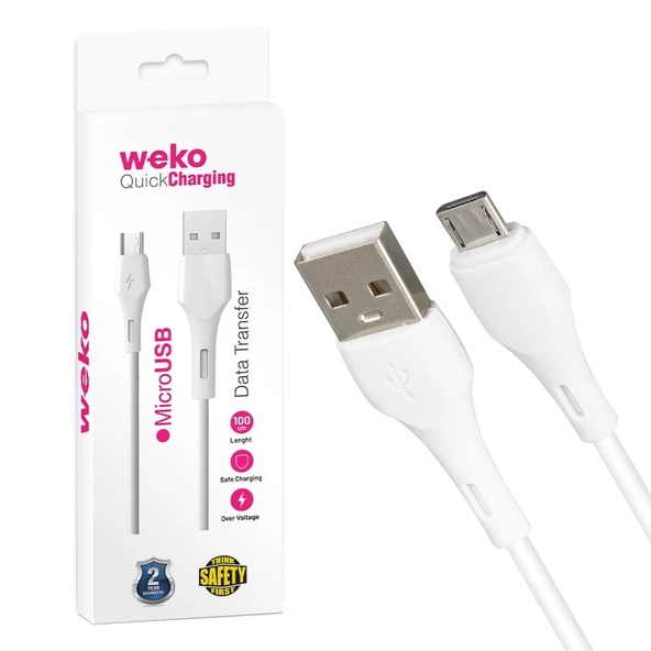 Weko WK-22017 USB To Micro Usb Şarj Kablosu 1 Metre Cep Telefonu Şarj Aleti Kablosu - 2