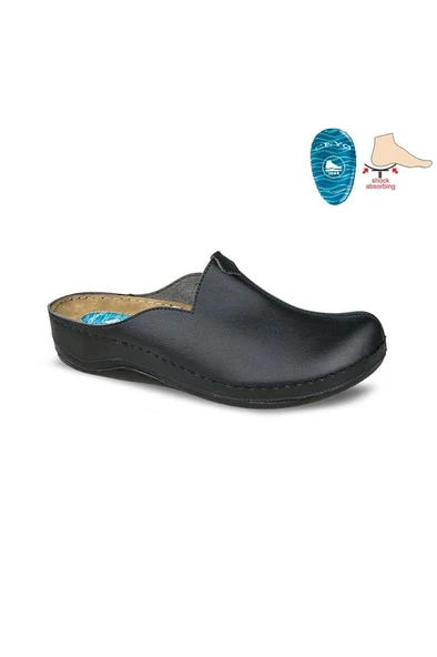 Ceyo 9946-5 Topuk Jelli Anatomik Taban Kadın Terlik Siyah 36-40