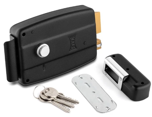 Kale 157 EL 52mm Elektrikli Trajlı Kilit Siyah - 2